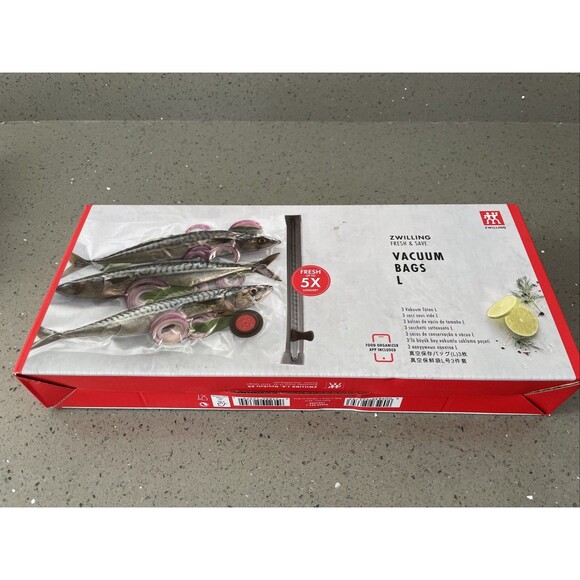 zwilling Other - ZWILLING Fresh & Save Set 3-pc Vacuum Sealer Bag for Food, 2 1/4 Gallon UNOPENED
